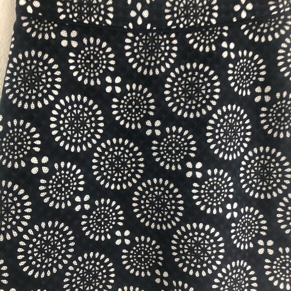 Michael by Michael kors Eyelet-embroidered navy blue Print Skirt size 6 - Picture 5 of 6